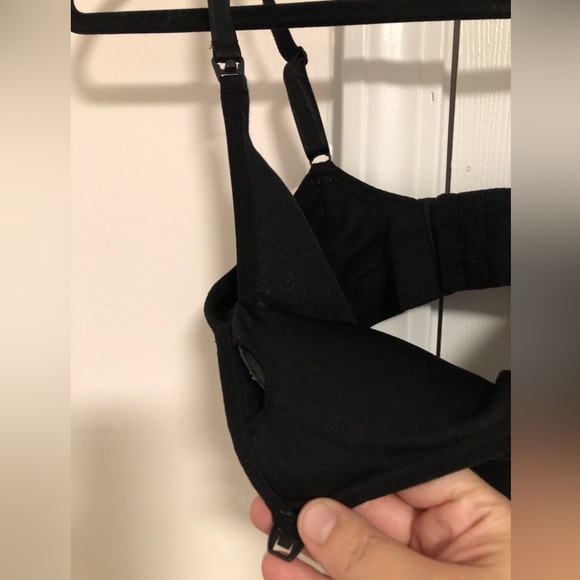 Motherhood Maternity Nursing Bra, Black, Size Large - Picture 2 of 6